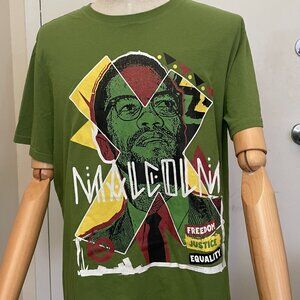 Sonoma Men’s Malcolm X Graphic T-Shirt – Retro Style, Short Sleeve, Size XL